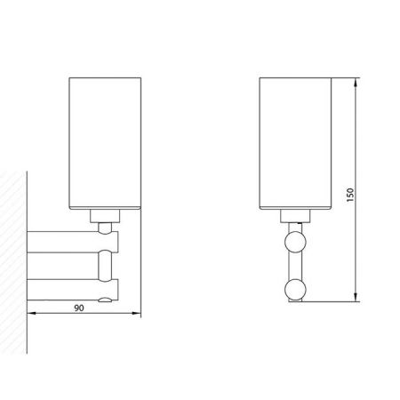 Bongio T Collection Стакан подвесной, хром, артикул 30013CR00