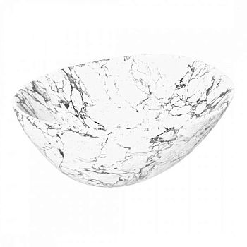 Раковина чаша Maretti EN13NS87-740MR, белый мрамор