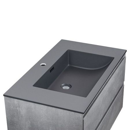 Тумба под раковину Vincea Luka VMC-1L800CT подвесная Cement, артикул VMC-1L800CT