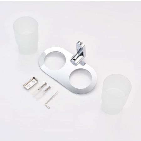 Стакан для ванной комнаты двойной Raglo R300.08, хром