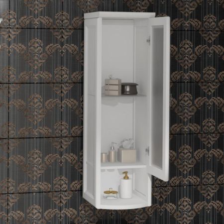 Шкаф подвесной одностворчатый Клио правый Opadiris Белый матовый, артикул 