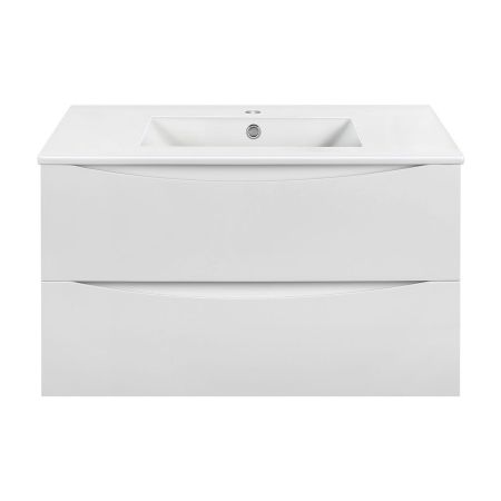 База под керамическую раковину Mia 900 подвесная, 2 выкатных ящика soft close, G.White, артикул VMC-2MC900GW