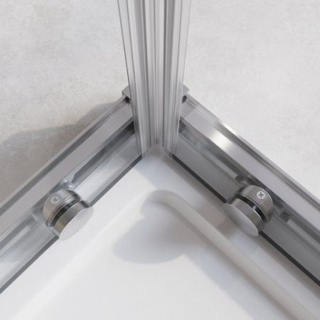 RELAX-304-A-2-100-C-CR Душевой уголок, отделка Глянцевый хром, артикул RELAX-304-A-2-100-C-CR