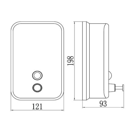 Дозатор жидкого мыла Savol S-00403, хром, артикул S-00403