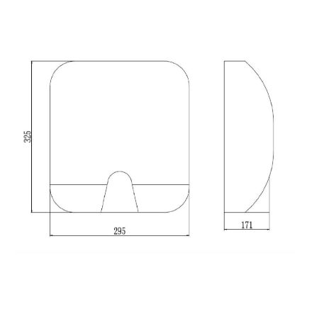 Сушилка для рук Savol S-CF8642, хром, артикул S-CF8642