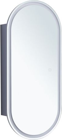 Зеркальный шкаф Aquanet Монте 40 белый, с LED подсветкой