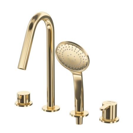 Смеситель на борт ванны LEAF-BVDM4