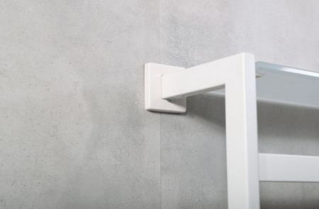 Электрический полотенцесушитель Black&White Universe 580х350 N-333W с полкой Белый