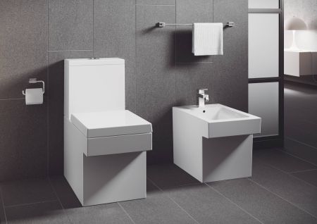 Смывной бачок для унитаза GROHE Cube Ceramic, наполнение снизу, альпин-белый (39490000)