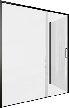 Душевой уголок Aquanet Pleasure Evo 160x90 AE65-160x90-BT профиль черный, прозрачное стекло, артикул AE65-160x90-BT