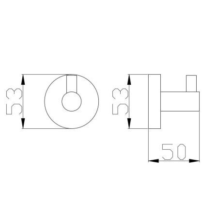 Крючок для ванной комнаты Rav Slezak COLORADO COA0100SM, бронза, артикул COA0100SM