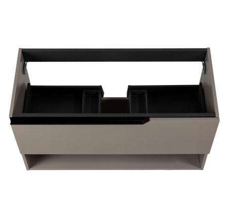 Комплект мебели Visobath Eleven, 1000 мм левый, цвет кварцевый матовый лак (Quarzo), артикул 76073/Quarzo/EL