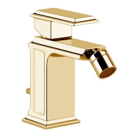 Gessi Eleganza Смеситель для биде на 1 отверстие, с донным клапаном, цвет: шлифованное золото, артикул 46007#087