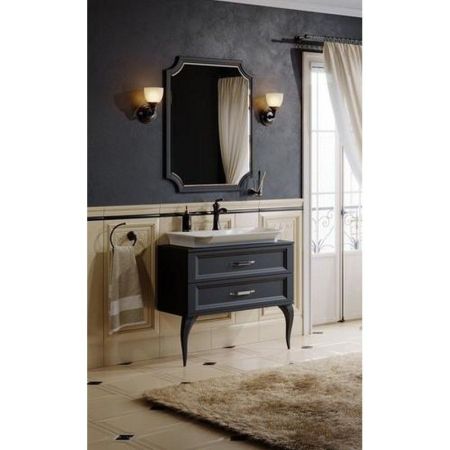 "LaDonna" панель с зеркалом, цвет черный LAD0207BLK, ТМ «AQWELLA», артикул LAD0207BLK