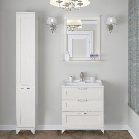 Тумба под раковину Акватон Леон 65 Н 1A194601LBPS0 Дуб белый, артикул 1A194601LBPS0