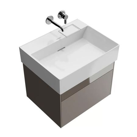 Тумба LOGICA подвесная 2 ящика 60 см, песчаный