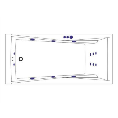 Ванна EXCELLENT Palace 170x75 "SMART" (бронза), артикул WAEX.PAL17.SMART.BR