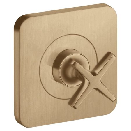 AX Citterio E Встраиваемый запорный вентиль, ½’ или ¾ (внешняя часть), цвет: шлифованная бронза, артикул 36771140