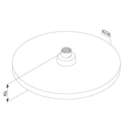 947050000 Apollo верхний душ, круг, хром, артикул 947050000