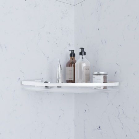 A7456100 Sense L Полка угловая стеклянная, алюминий, артикул A7456100