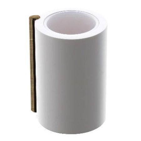 BERTOCCI Easy Стакан настольный, цвет белый матовый/Brass Bronze, артикул 130 0930 8200