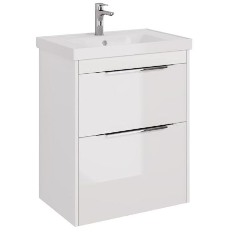 Тумба с раковиной подвесная/напольная Dreja Prime 70 см, белый, артикул 99-9301-com