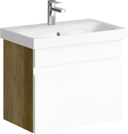 Smart Тумба под умывальник подвесная , цвет дуб балтийский SRT0106DB, ТМ «AQWELLA», артикул SRT0106DB