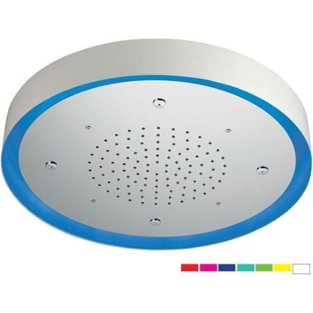 Daniel, потолочная лейка для душа (2х режимная) с 7 цветной светодиодной подсветкой, диаметр 570 мм, цвет хром Daniel, потолочная лейка для душа (2х режимная) с 7 цветной светодиодной подсветкой, диаметр 570 мм, цвет хром