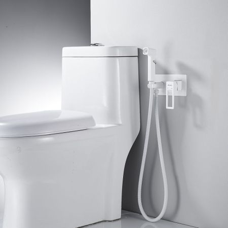 Гигиенический душ со смесителем Shevanik S6805C, белый