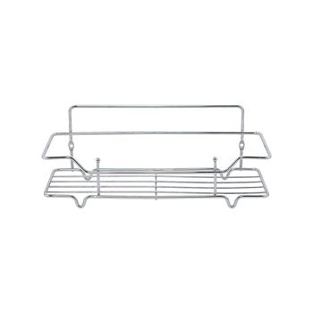 Полка одноярусная прямая Milardo Grid проволока стальная, хром (GRICS1CM44)