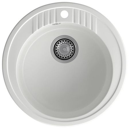 Кухонная мойка GranFest RONDO 520, иней, артикул R-520 иней