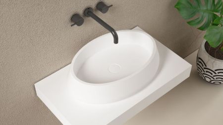 Zenon Elipse, накладная раковина овальной формы, 60х42х15 см, цвет белый матовый, артикул 4000.000.000.000.39676