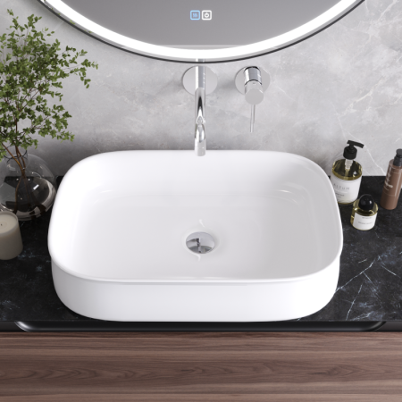 Раковина накладная керамическая CZR-6582, артикул CZR-6582