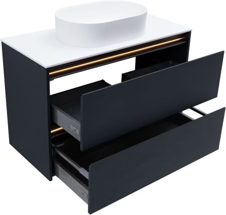 Тумба под раковину Allen Brau Activity 100 1.34014.AM антрацит матовый/олива браш, артикул 1.34014.AM