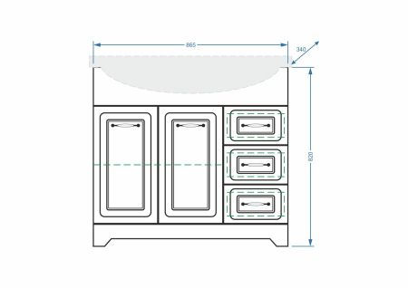 Тумба "Кармела 90", ольха белая, Эльбрус 90, артикул SP-00000175