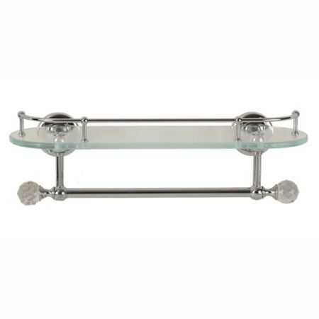 Полка стеклянная Migliore Amerida Swarovski ML.AMR-60.429 CR (хром)