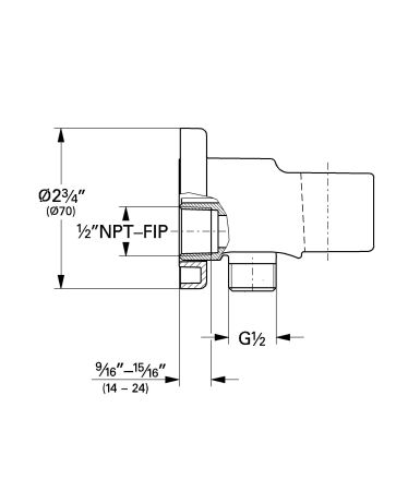 Подключение для душевого шланга GROHE Relexa с держателем, хром (28629000), артикул 28629000