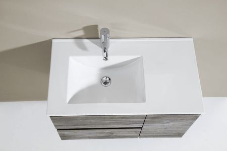 IBX, керамическая раковина левая 100 см, цвет белый, артикул PORC100SDI