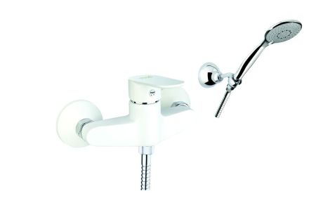 Смеситель для душа Fiore KEVON CHIC 81WX6510, хром/белый, артикул 81WX6510