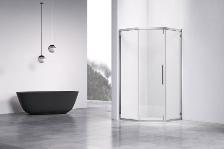 Душевые уголки Vincea Душевой уголок Show VSP1-4SH100CL, 1000*1000, хром, стекло прозрачное,, артикул VSP1-4SH100CL