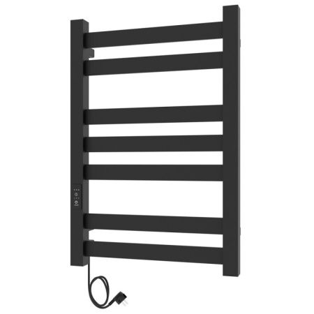 Полотенцесушитель электро "Гефест ЧКЧ П7 500х800", черный муар, левый