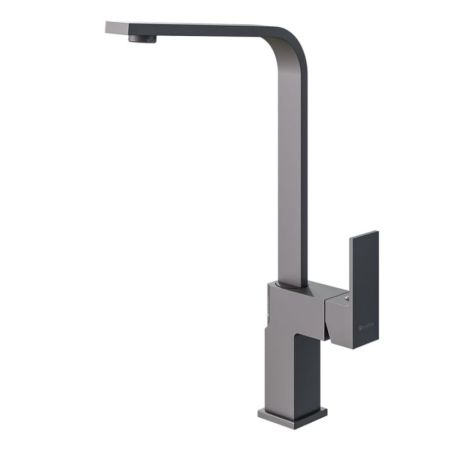 Смеситель для кухни Knotlor KN-21/GM, вороненая сталь, артикул KN-21/GM