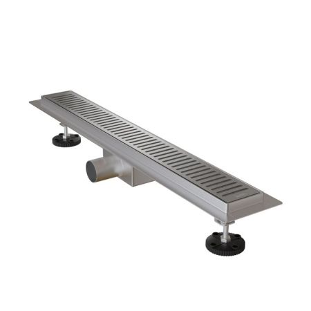 Лоток душевой, горизонтальный выпуск, комбинированный затвор, перфорированная решетка, 600мм, хром, IDDIS, (975A6SB10DZ), артикул 975A6SB10DZ