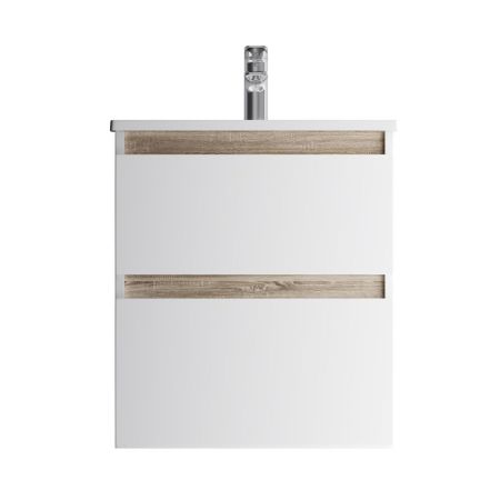 M85AFHX0552WG X-Joy, База под раковину, подвесная, 55 см, 2 ящика, белый глянец, артикул M85AFHX0552WG