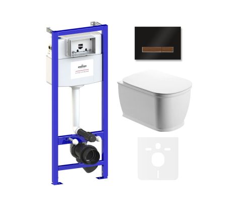 Комплект 6 в 1 Lavinia Boho Bell Pro Rimless 75110008, премиум со стеклянной клавишей, артикул 75110008