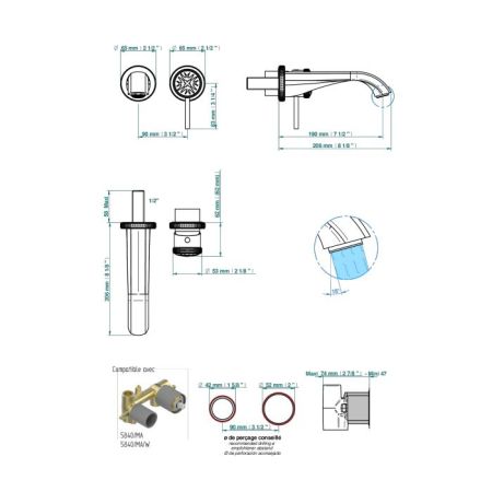 THG Встраиваемая часть однорычажного смесителя для гигиенического душа