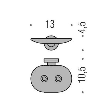 Colombo Basic Мыльница подвесная, цвет: хром, артикул B2781.CR