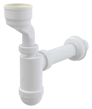 Сифон для писсуара ALCAPLAST  с манжетой A45A (белый), шт, артикул A45A