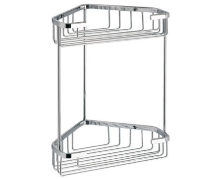 Gedy, решётка угловая 2-х уровневая (20х15хh27), цвет хром, артикул 2481(13)