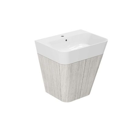 AZZURRA BUILD  раковина подвесная/накладная  65х50х16 см с 1 отв. под смеситель , цвет белый, артикул BULP06550T0MBI*1